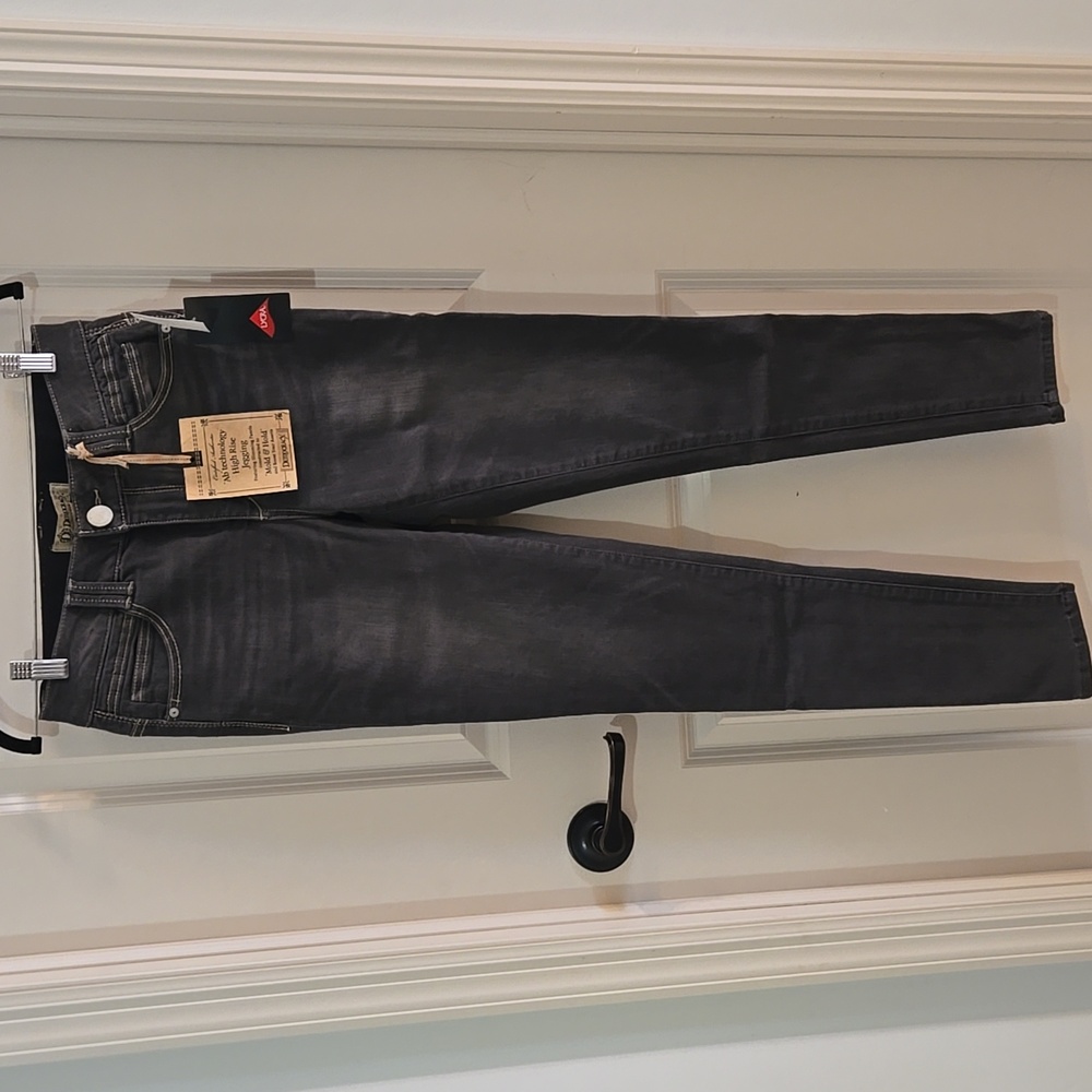 Democracy Women's Size 4 Medium Grey "Ab" Technology High Rise Jeggings, NWT
